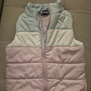 Puma colorblock puffer vest